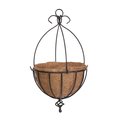 Panacea Panacea 13.75 in. D Galvanized Steel Spanish Hanging Basket Black/Brown 82040A